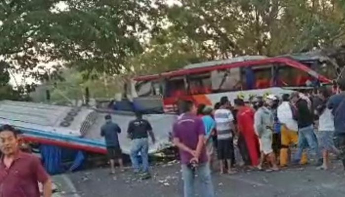 Kecelakaan Maut Bus Eka vs Sugeng Rahayu di Ngawi , Ini Penyebabnya