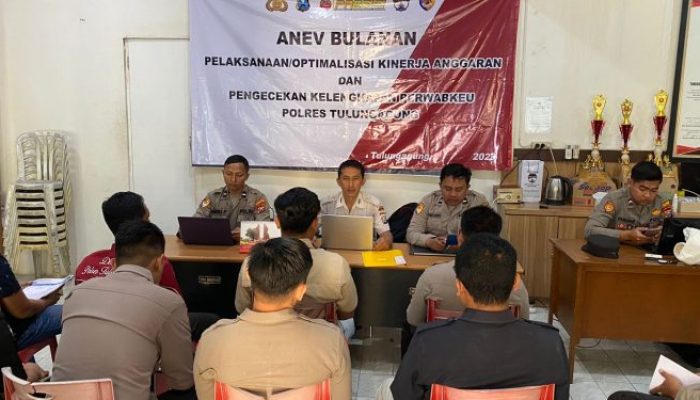 Polres Tulungagung Gelar Monev Kinerja Anggaran