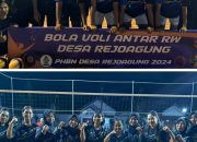 Meriah, Tim Bola Voli Kebonagung Kalahkan Sukorejo dilapangan Joyo Kusumo Tulungagung 