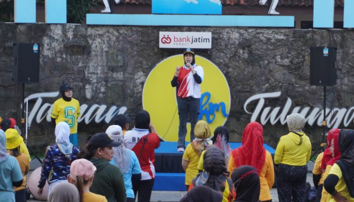 BNNK dan Dispora Tulungagung Gelar Senam Sehat dalam Rangka Memperingati HANI 2025