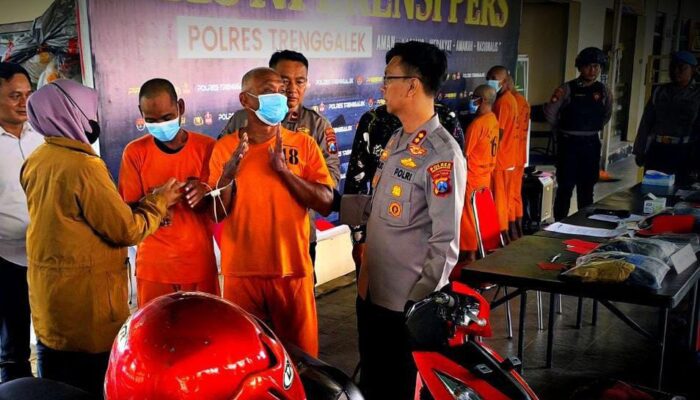 Polres Trenggalek Tangkap 2 Pelaku Curanmor yang Viral di Media Sosial