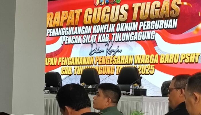 Gugus Tugas Penanggulangan Konflik Oknum Perguruan Pencak Silat Tulungagung Disahkan