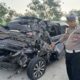 Truk Tangki Elpiji Terguling Setelah Tabrak Mobil Avanza di Tol Jombang-Mojokerto, Pengemudi Luka Berat