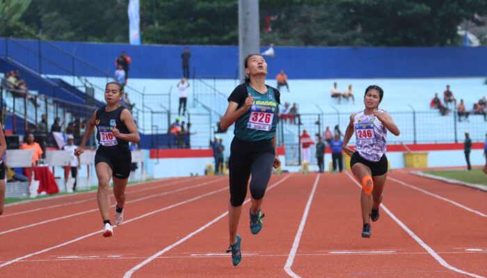 Surabaya dan Tulungagung Mendominasi Cabor Atletik Nomor Lari 100 Meter di Porprov Jatim IX