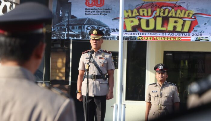 Polri Peringati Hari Juang, Polres Trenggalek Gelar Upacara Penuh Khidmat