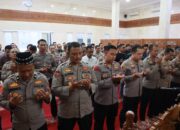 Polres Tulungagung Gelar Salat Gaib untuk Almarhum Driver Ojol, Sampaikan Pesan Kedamaian