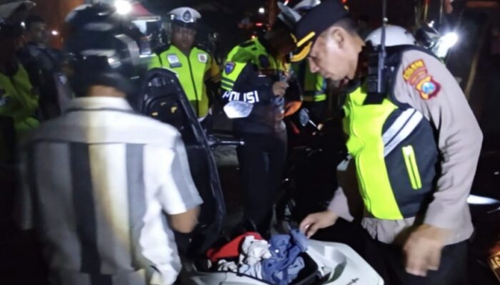 Polres Kediri Kota Gencarkan Razia, 165 Pengendara Ditilang dan 32 Kendaraan Diamankan