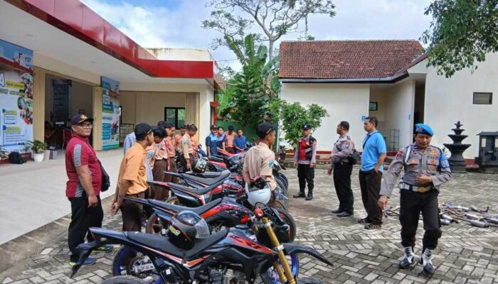 Razia di Sekolah Tulungagung, Polisi Temukan Belasan Motor Knalpot Brong
