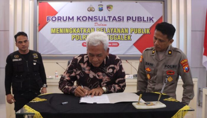 Polres Trenggalek Gelar Forum Konsultasi Publik, Tingkatkan Kualitas Pelayanan Prima