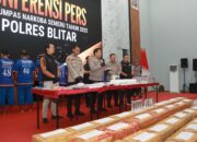 13 Tersangka Diciduk, Polres Blitar ‘Gempur’ Peredaran Narkoba dan Miras