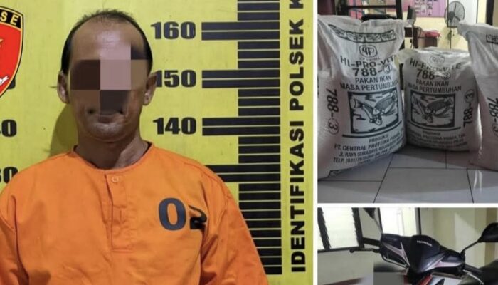 Pencuri Pakan Ikan yang Viral di Medsos Ditangkap Polisi