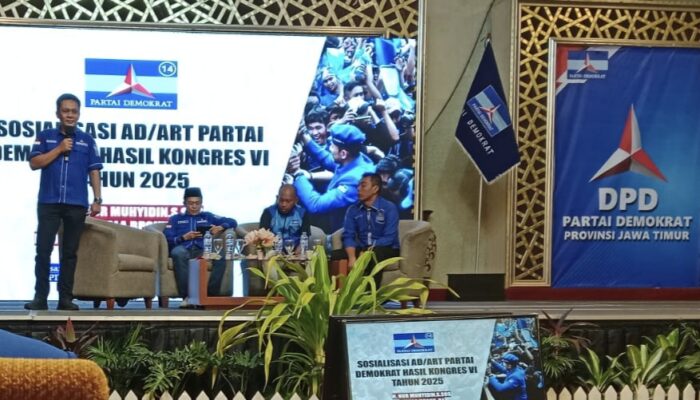 Demokrat Jatim Gelar Pendidikan Politik, Tekankan AD/ART Hasil Konggres VI Tahun 2025 dan Sukseskan Pemerintahan Presiden Prabowo
