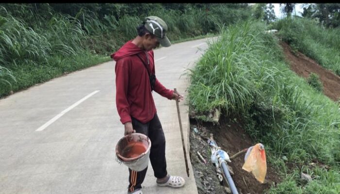 Jalur Utama Geger-Pagerwojo Kritis Akibat Longsor, Kades Geger Desak BPBD Tulungagung Segera Lakukan Penanganan Permanen