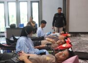 SEMANGAT SINERGI! HUT Humas Polri ke-74: Ratusan Personel TNI, Polisi, dan Media Kompak Donor Darah di Trenggalek