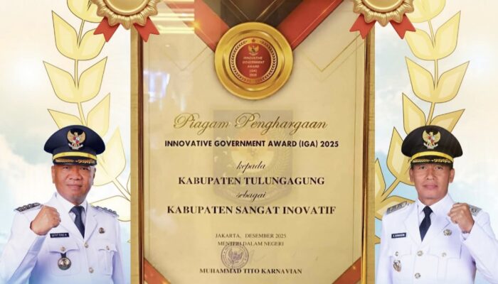 Inovatif dan Progresif: Tulungagung Sabet Gelar ‘Kabupaten Sangat Inovatif’ di Ajang IGA 2025
