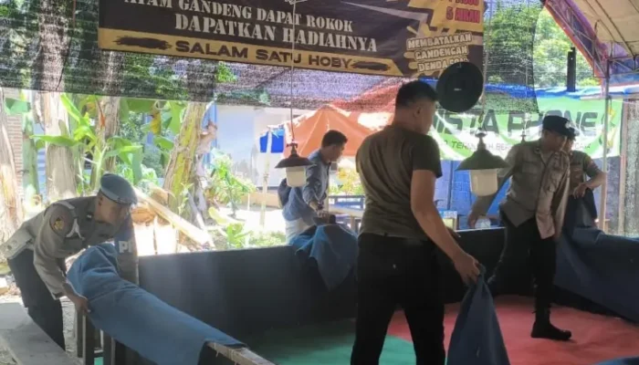 DIGEREBEK! Arena Sabung Ayam Ilegal Terbesar di Trenggalek Dibongkar Polisi