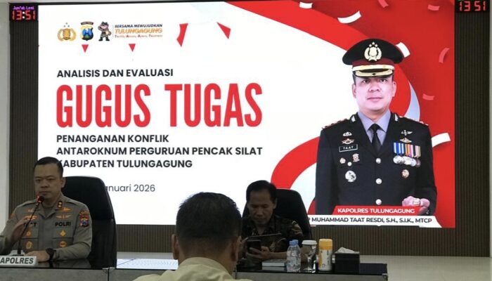 Konsolidasi Lintas Sektor, Polres dan Pemkab Tulungagung Perkuat Komitmen “Silat Damai” Guna Cegah Konflik