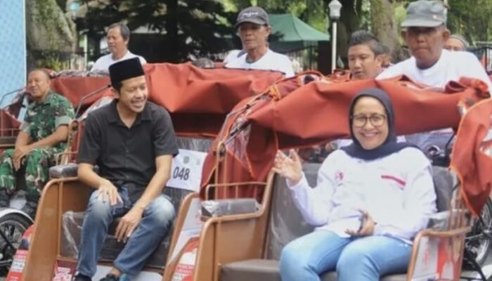 Hadiah Produktif Usia Senja, 200 Becak Listrik dari Presiden Prabowo Diserahkan ke Tukang Becak Lansia Trenggalek