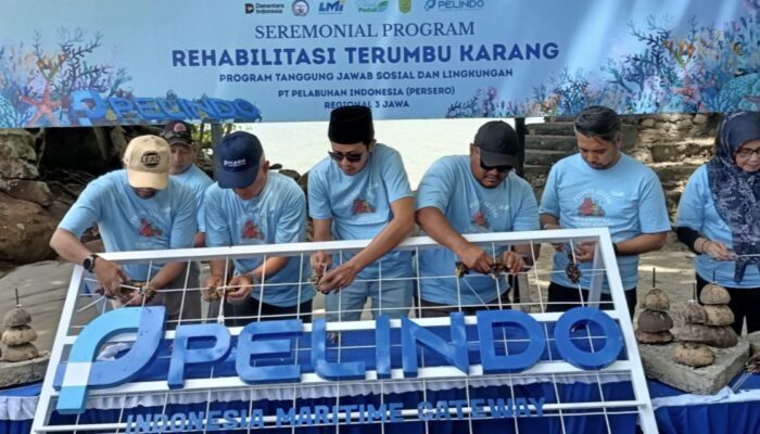 Investasi “Emas Biru”, Pelindo Regional Jawa Tanam 3.000 Bibit Terumbu Karang di Pantai Mutiara Trenggalek