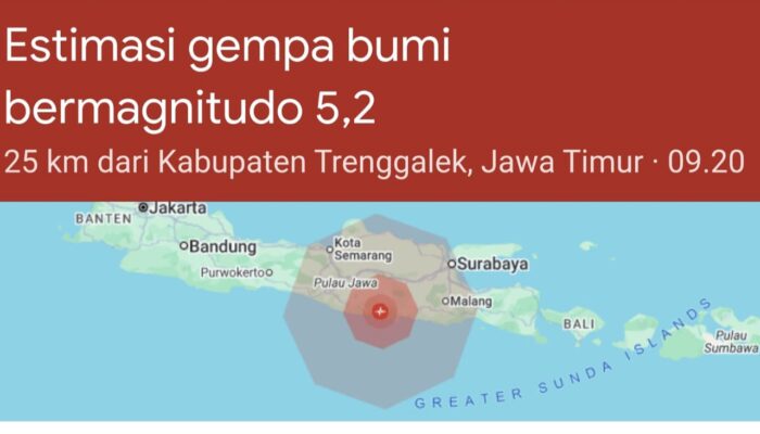 Gempa M 5,7 Guncang Pacitan: Atap Sekolah di Trenggalek Rontok, Sejumlah Siswa Dilaporkan Terluka