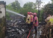 Lalai Bakar Sampah, Dapur Rumah Warga di Pekal Tulungagung Hangus Dilalap si Jago Merah