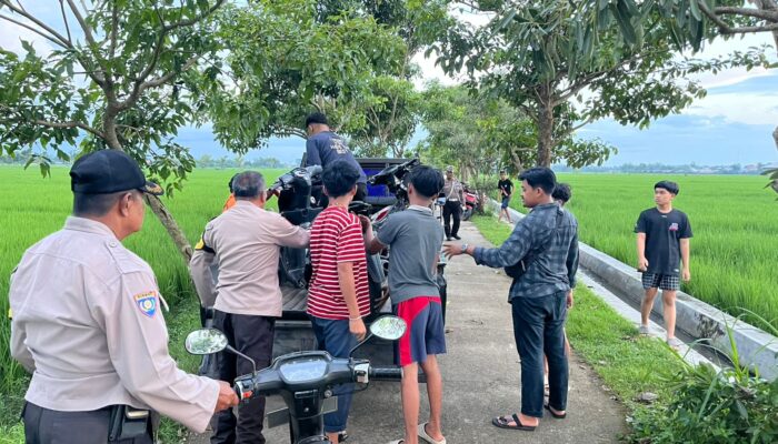 Polsek Ngunut Tulungagung Sikat Balap Liar dan Pengrajin Petasan, Belasan Remaja Diamankan