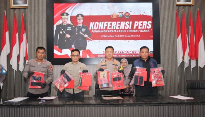 TRENGGALEK DARURAT NARKOBA! 14 Pengedar Diringkus, Wilayah Pesisir Jadi Sarang Transaksi