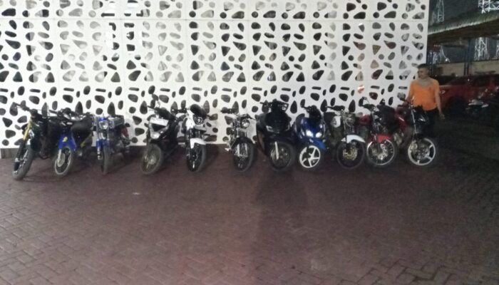 Polres Trenggalek “Sikat” Geng Knalpot Brong di Lingkar Kota