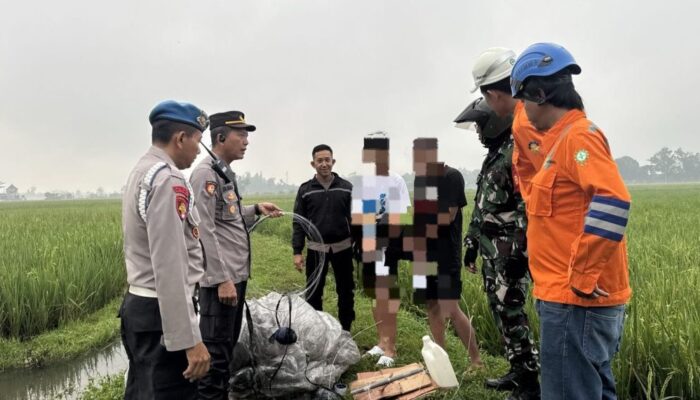 Gerebek Pembuatan Balon Udara Liar di Bandung Tulungagung: Polisi Amankan 5 Pelajar SD-SMP