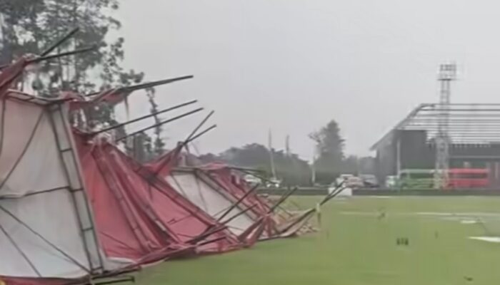 Disapu Angin Kencang, Belasan Rumah di Ngantru Tulungagung Rusak dan Tenda Kejurprov Woodball Ambruk