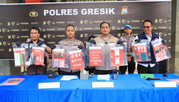 Polres Gresik Bongkar Jaringan Narkoba Madura–Gresik, 209 Gram Sabu Disita!