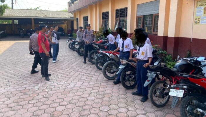 Ganggu Kenyamanan Warga, 14 Motor Berknalpot Brong Milik Pelajar di Tulungagung Disita Polisi