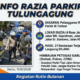 Parkir Sembarangan di Trotoar, Puluhan Pengendara di Kota Tulungagung Langsung Ditilang Petugas Gabungan