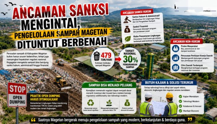 Ancaman Sanksi Mengintai, Pengelolaan Sampah Magetan Dituntut Berbenah