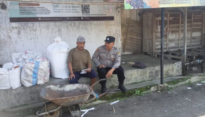 Polsek Pagerwojo, Tulungagung Tingkatkan Patroli Dialogis Antisipasi Kriminalitas 