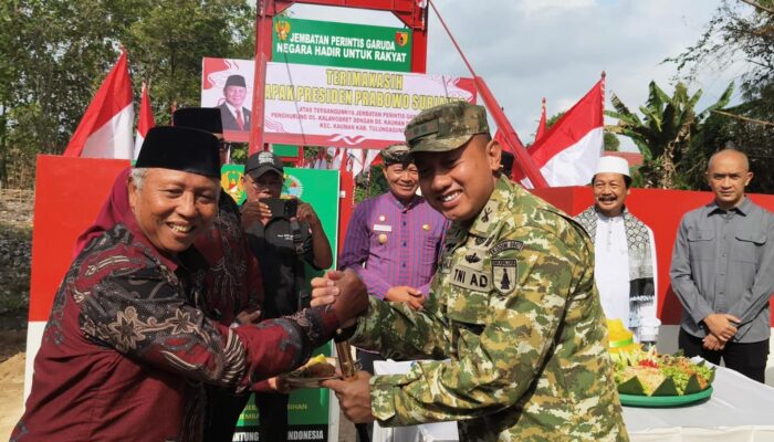 Jembatan Perintis Garuda Kali Song Diresmikan, Hubungkan Akses Tiga Desa di Tulungagung