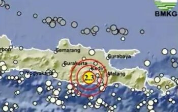 Info BMKG: Gempa Magnitudo 2,3 Guncang Tulungagung, Berpusat di Darat Kedalaman 124 Km