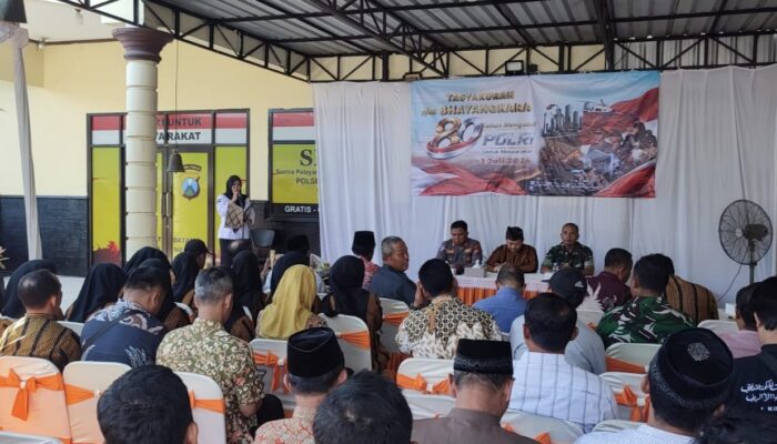 Perkuat Sinergitas, Polsek Bandung Gelar Tasyakuran Hari Bhayangkara ke-80 Bersama Jajaran Forkopimcam