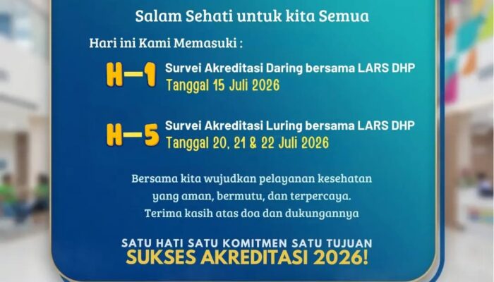 Sambut Akreditasi 2026, RSUD dr. Iskak Tulungagung Mantapkan Budaya Mutu dan Keselamatan Pasien