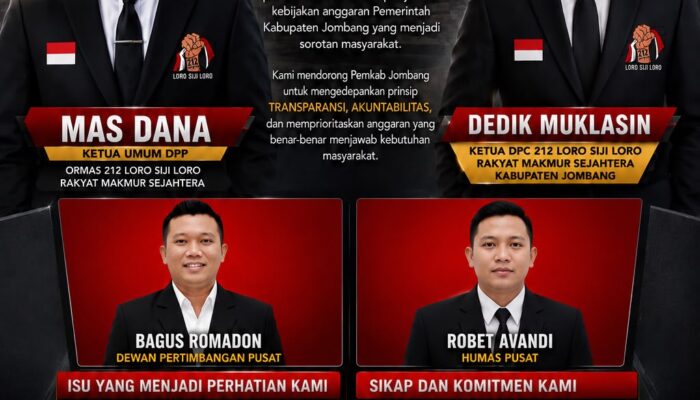 Ormas 212 Loro Siji Loro Soroti Prioritas Anggaran Pemkab Jombang, Desak Transparansi Publik