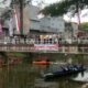 Plt Bupati Tulungagung Lepas Lomba Perahu Dayung Pinggir Kali Ngrowo.