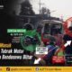Diduga Oleng ke Jalur Kanan, Truk Boks Hantam Pemotor di Jalan Raya Bendosewu Blitar