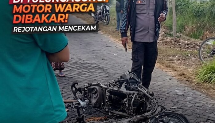 Bentrokan Pesilat di Rejotangan Tulungagung: Remaja 17 Tahun Dibacok, Sepeda Motor Hangus Dibakar