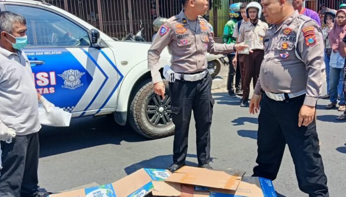 Pelajar Meninggal Dunia dalam Kecelakaan Motor dan Truk di Tulungagung