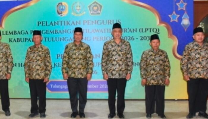 Plt Bupati Tulungagung Lantik Pengurus LPTQ 2026–2031 dan Dewan Hakim MTQ XXXII