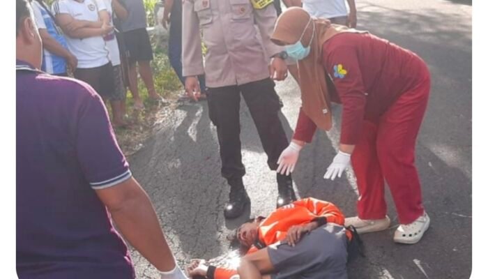 Kecelakaan di Jalan Raya Mulyosari Pagerwojo Tulungagung, 1 Orang Meninggal Dunia