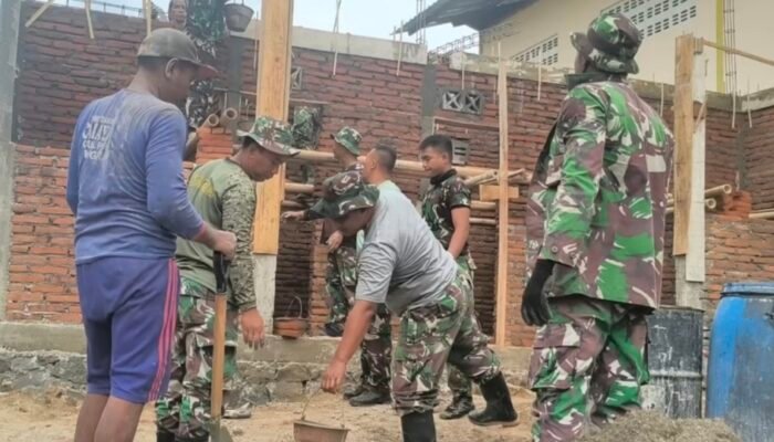 Menembus Progres 60 Persen, Pembangunan Mushola dan MCK Umum TMMD Tulungagung Dikebut