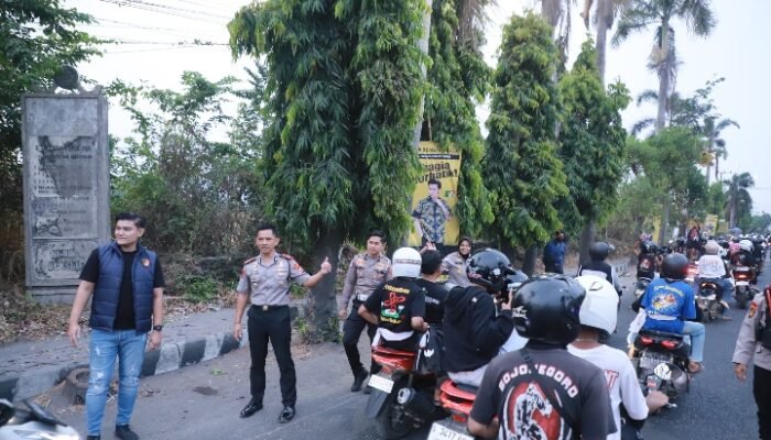 Amankan Arus Balik 2.500 Motor Anggota PSHT, Polres Kediri Kota Perketat Jalur Perbatasan